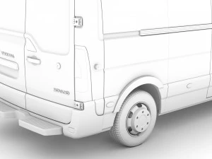 vauxhall movano l3h3 van 2020 3D Model