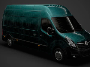 vauxhall movano l3h3 van 2020 3D Model
