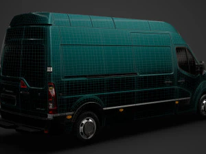 vauxhall movano l3h3 van 2020 3D Model