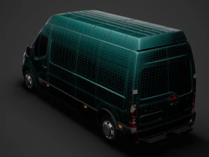 vauxhall movano l3h3 van 2020 3D Model
