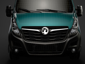 vauxhall movano l3h3 van 2020 Modello 3D