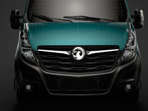 vauxhall movano l3h3 van 2020 3D Model