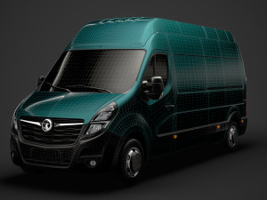 vauxhall movano l3h3 van 2020 Modello 3D