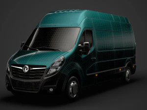 vauxhall movano l3h3 van 2020 3D Model