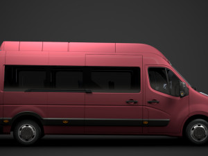 vauxhall movano l3h2 minibus 2020 Modèle 3D