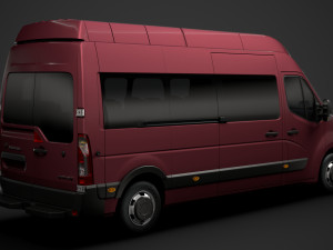 vauxhall movano l3h2 minibus 2020 Modèle 3D