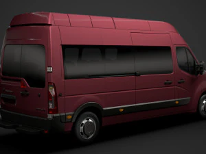 vauxhall movano l3h2 minibus 2020 3D Model