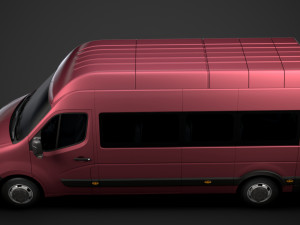 vauxhall movano l3h2 minibus 2020 Modèle 3D