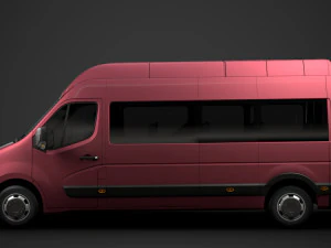vauxhall movano l3h2 minibus 2020 3D Model