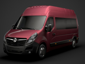 vauxhall movano l3h2 minibus 2020 Modèle 3D