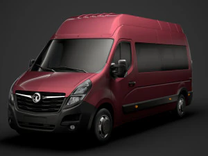 vauxhall movano l3h2 minibus 2020 3D Model