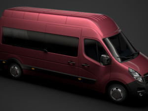 vauxhall movano l3h2 minibus 2020 Modèle 3D