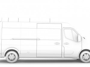 vauxhall movano l3h2 minibus 2020 Modèle 3D