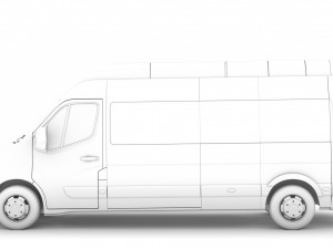 vauxhall movano l3h2 minibus 2020 Modèle 3D