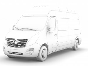 vauxhall movano l3h2 minibus 2020 Modèle 3D