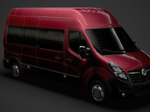 vauxhall movano l3h2 minibus 2020 Modèle 3D
