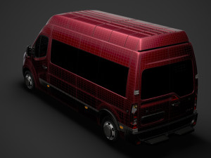 vauxhall movano l3h2 minibus 2020 Modèle 3D