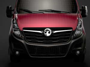 vauxhall movano l3h2 minibus 2020 Modèle 3D