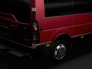vauxhall movano l3h2 minibus 2020 Modèle 3D
