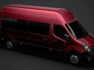 vauxhall movano l3h2 minibus 2020 Modèle 3D