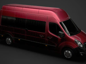vauxhall movano l3h2 minibus 2020 3D Model