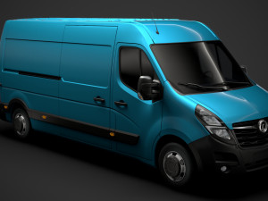 vauxhall movano l3h2 van 2020 3D Model