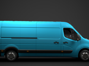 vauxhall movano l3h2 van 2020 Modelo 3D