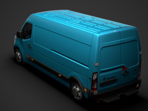 vauxhall movano l3h2 van 2020 Modelo 3D