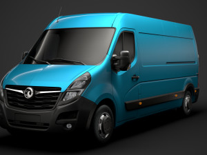 vauxhall movano l3h2 van 2020 Modelo 3D