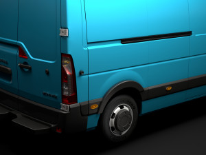 vauxhall movano l3h2 van 2020 Modelo 3D