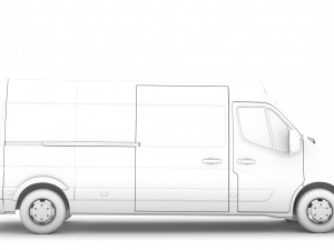 vauxhall movano l3h2 van 2020 Modelo 3D
