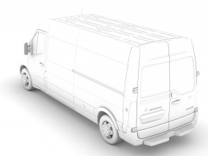 vauxhall movano l3h2 van 2020 Modelo 3D