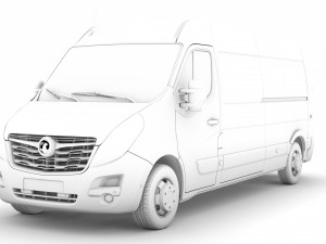 vauxhall movano l3h2 van 2020 Modelo 3D