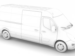 vauxhall movano l3h2 van 2020 Modelo 3D
