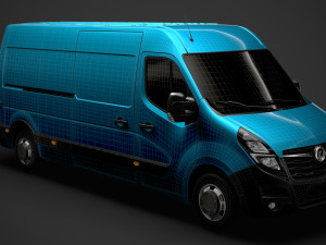 vauxhall movano l3h2 van 2020 Modelo 3D