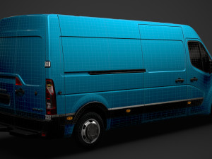 vauxhall movano l3h2 van 2020 Modelo 3D