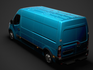 vauxhall movano l3h2 van 2020 Modelo 3D