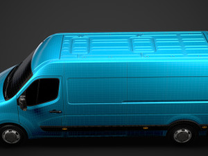 vauxhall movano l3h2 van 2020 Modelo 3D