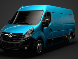 vauxhall movano l3h2 van 2020 Modelo 3D
