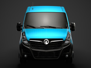 vauxhall movano l3h2 van 2020 Modelo 3D