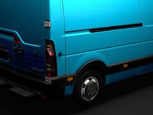 vauxhall movano l3h2 van 2020 Modelo 3D