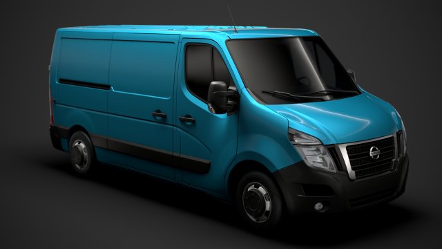 nissan nv 400 l2h1 van 2020 3D-Modell .c4d .max .obj .3ds .fbx .stl .blend 