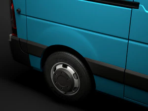 nissan nv 400 l2h1 van 2020 3D Model