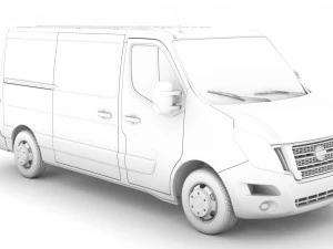 nissan nv 400 l2h1 van 2020 3D Model