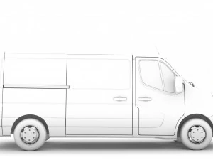 nissan nv 400 l2h1 van 2020 3D Model
