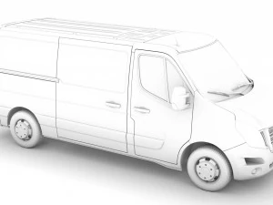 nissan nv 400 l2h1 van 2020 3D Model