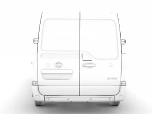 nissan nv 400 l2h1 van 2020 3D Model