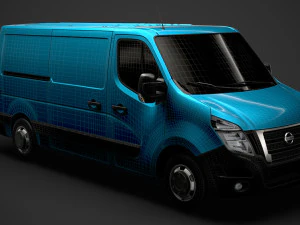 nissan nv 400 l2h1 van 2020 3D Model