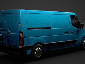 nissan nv 400 l2h1 van 2020 3D Model