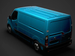 nissan nv 400 l2h1 van 2020 3D Model